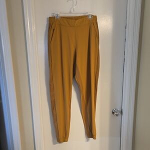 Athleta Mustard Yellow Track Pants